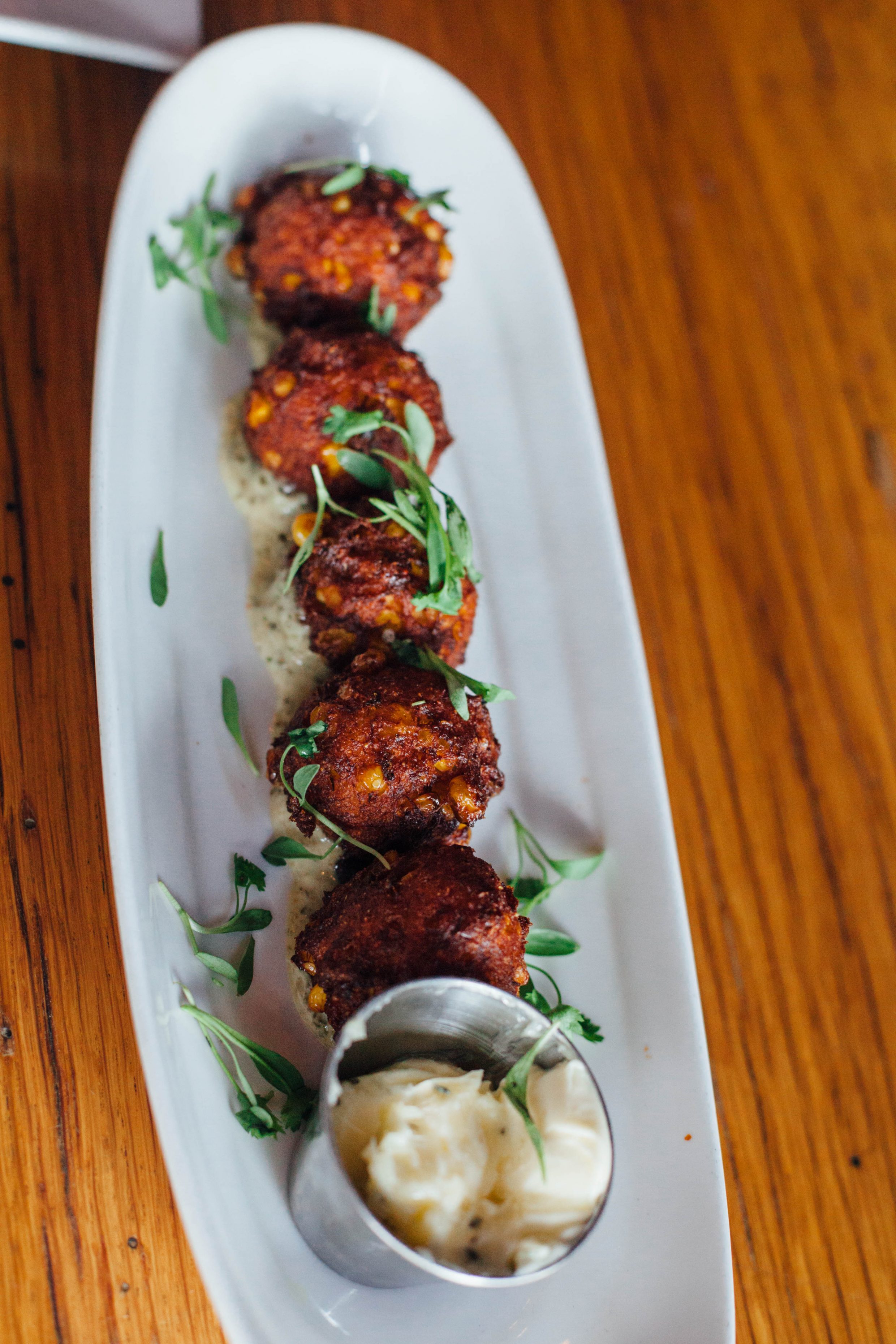 City Tap House - Corn & Crab Hushpuppies | A weekend in Washington, D.C. | Travel and Food Guide