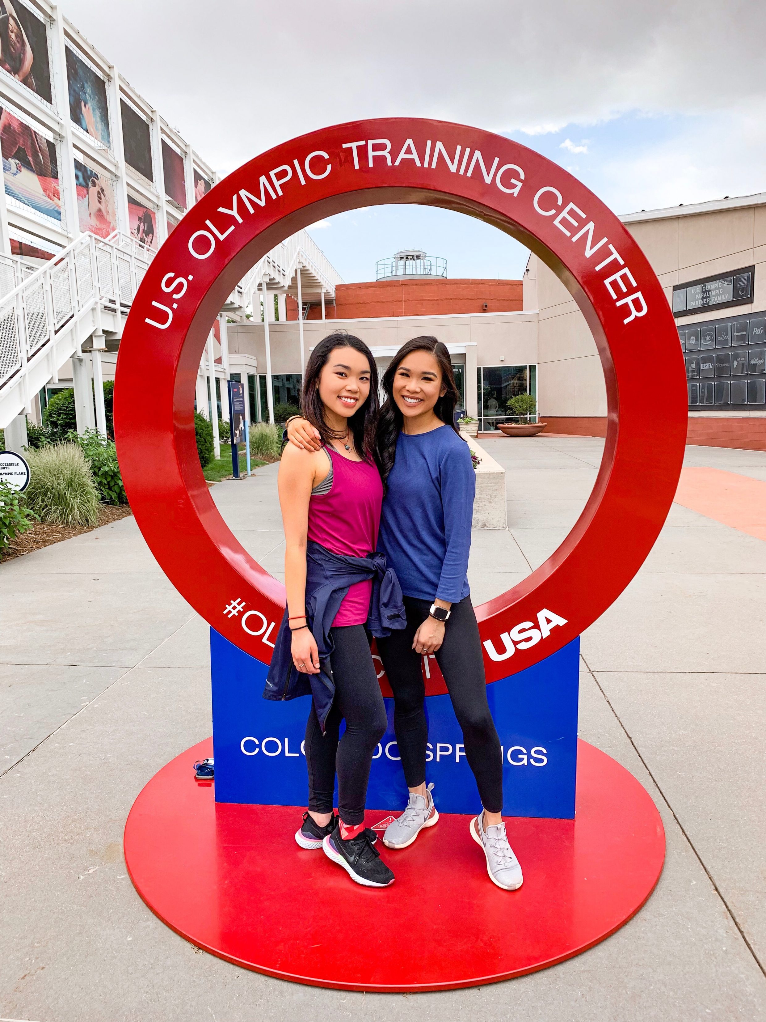 Things to Do in Colorado Springs: Visit the U.S. Olympic Training Center. Hoang-Kim Cung with figure skater Karen Chen