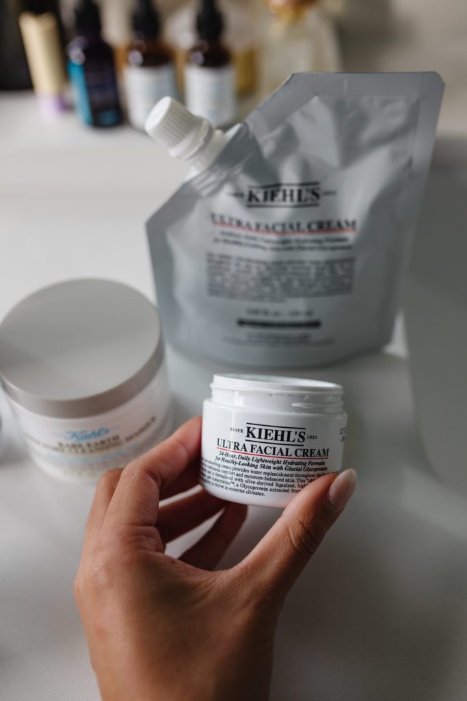 kiehl's ultra facial moisturizer in blogger hoang-kim cung's pregnancy skincare routine