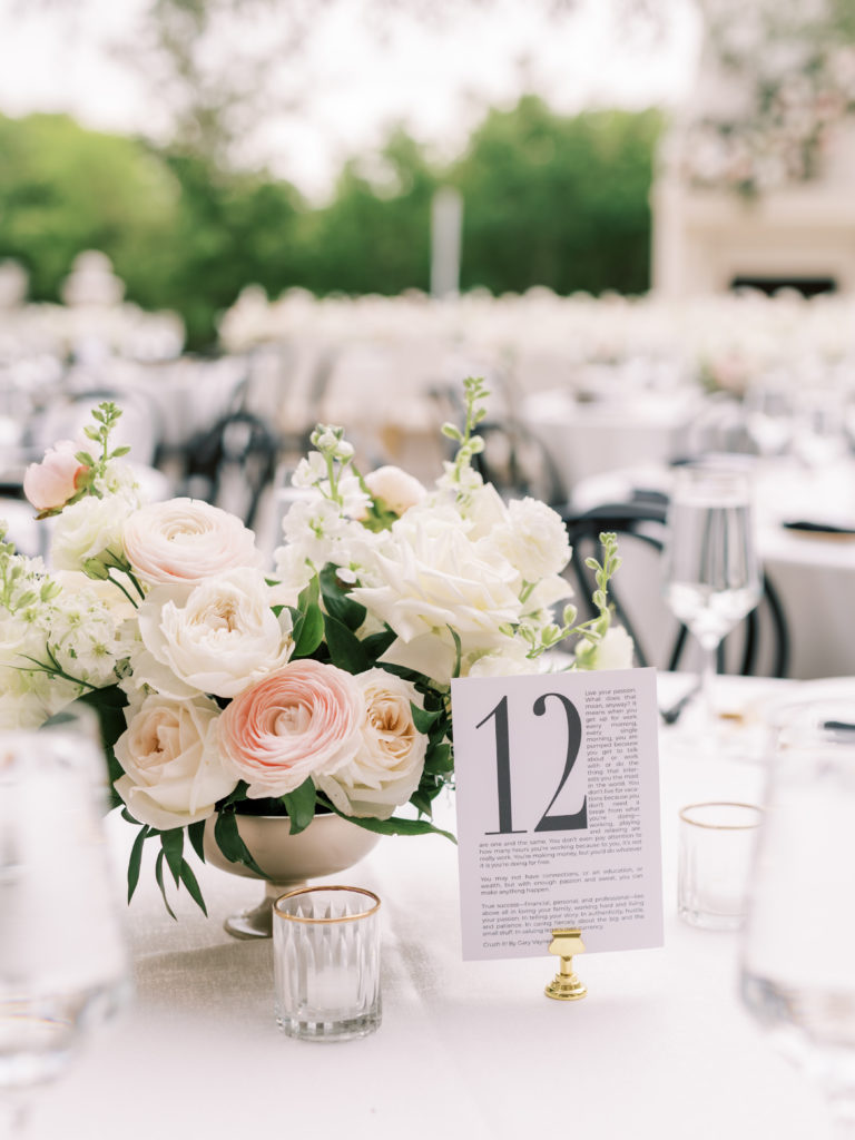 book wedding table numbers at blogger hoang-kim cung's wedding by keestone events, something pretty floral, and scribbles and swirls